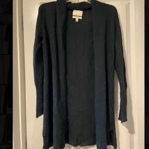 Cynthia Rowley 100% cashmere green cardigan size small